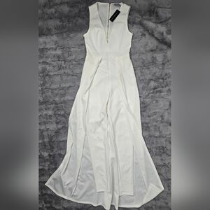 Middle Of Things Jumpsuit - Ivory